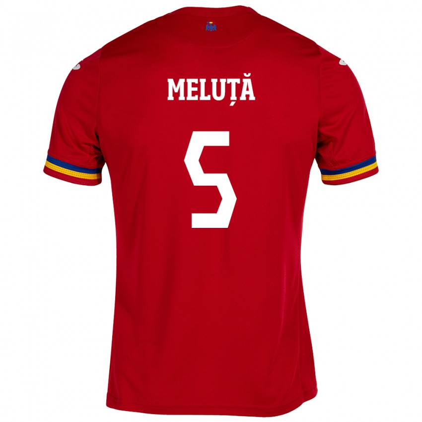 Mulher Camisola Romênia Teodora Meluță #5 Vermelho Alternativa 24-26 Camisa