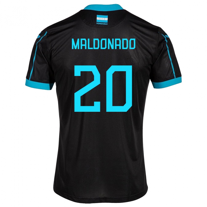 Mulher Camisola Honduras Alessandro Maldonado #20 Preto Alternativa 24-26 Camisa