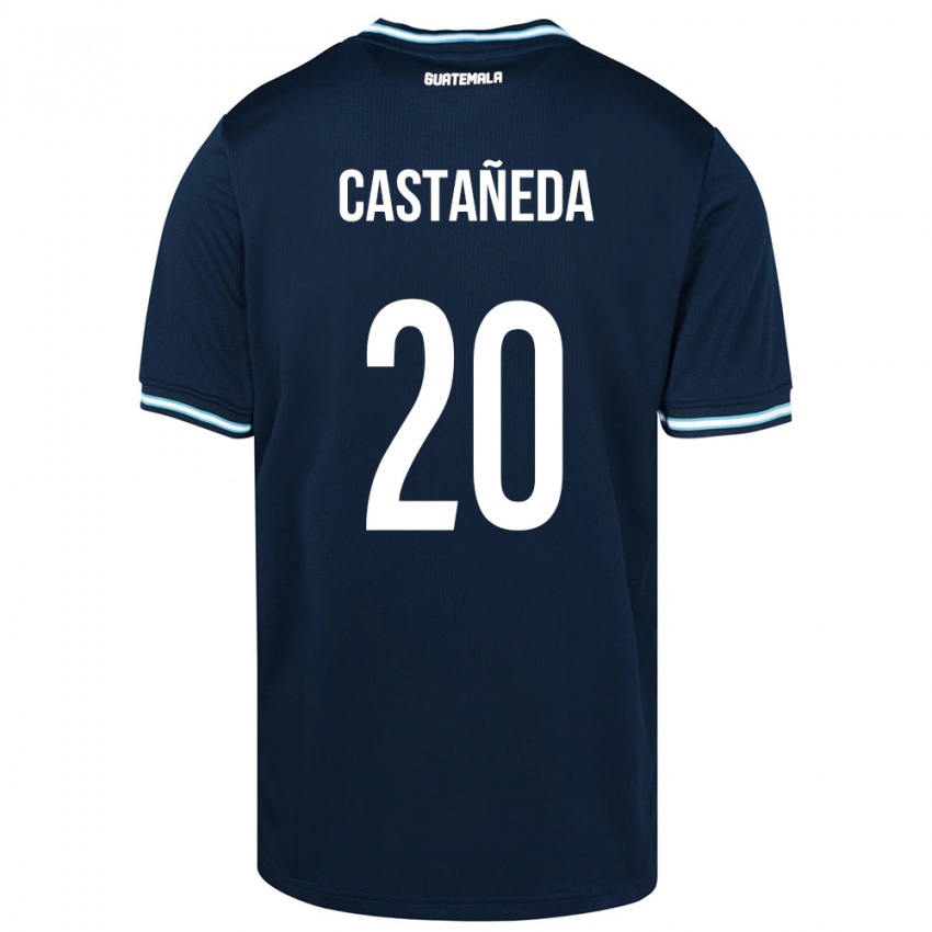 Mulher Camisola Guatemala Brayam Castañeda #20 Azul Alternativa 24-26 Camisa