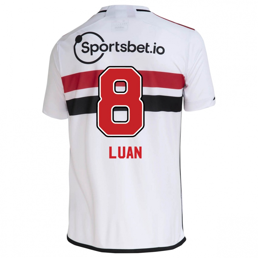 Criança Camisola Luan #8 Branco Principal 2023/24 Camisa