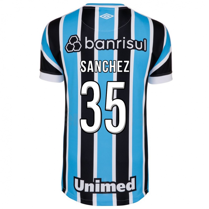 Criança Camisola Lari Sanchez #35 Azul Principal 2023/24 Camisa