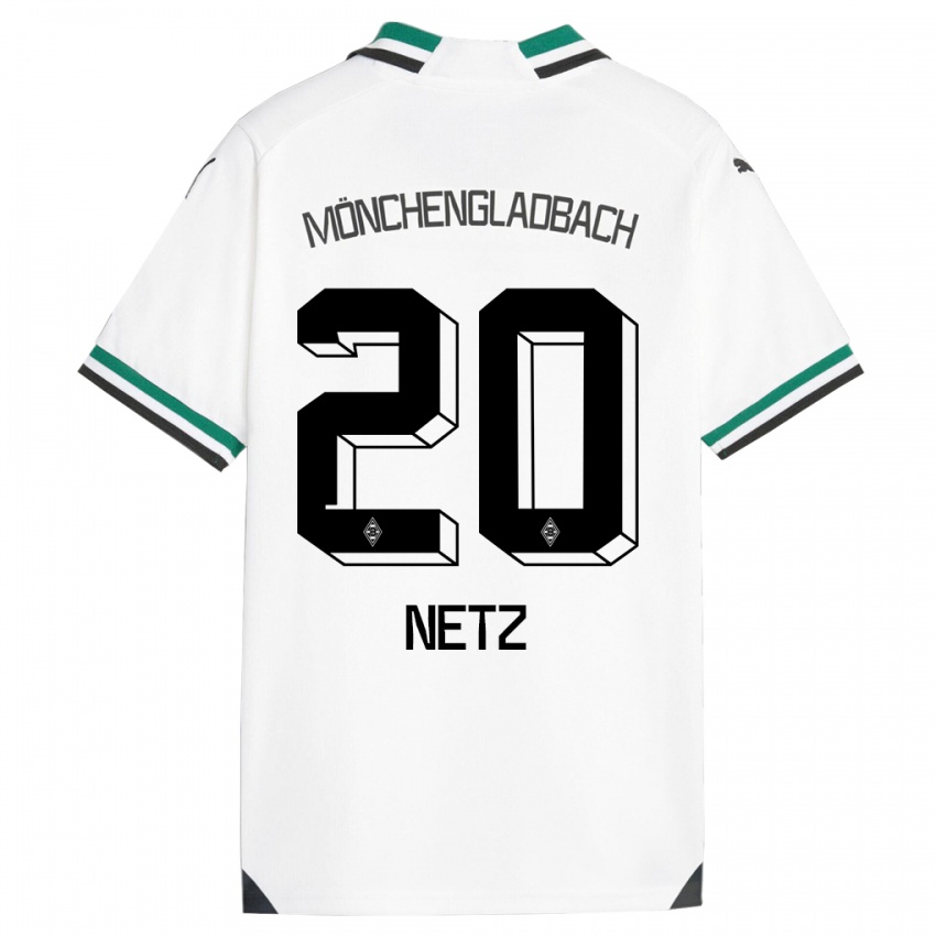 Criança Camisola Luca Netz #20 Branco Verde Principal 2023/24 Camisa