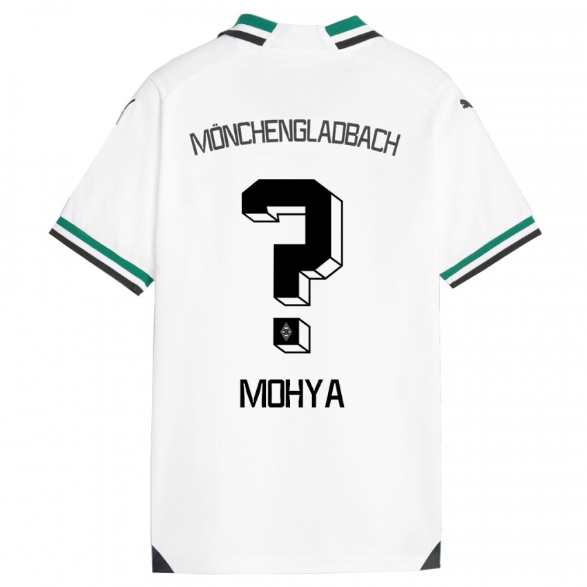 Criança Camisola Wael Mohya #0 Branco Verde Principal 2023/24 Camisa