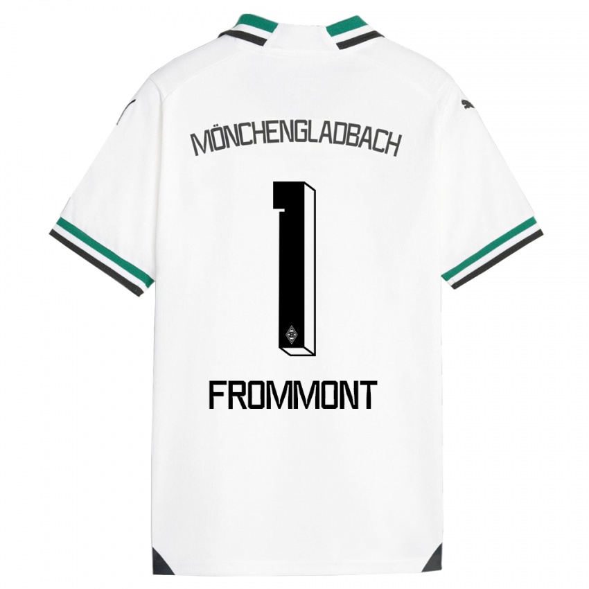 Criança Camisola Romina Frommont #1 Branco Verde Principal 2023/24 Camisa