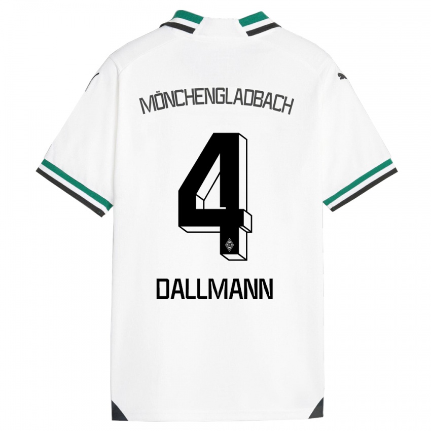 Criança Camisola Pauline Dallmann #4 Branco Verde Principal 2023/24 Camisa