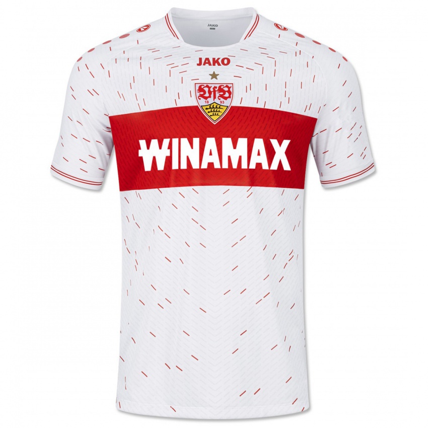 Criança Camisola Max Voigt #14 Branco Principal 2023/24 Camisa