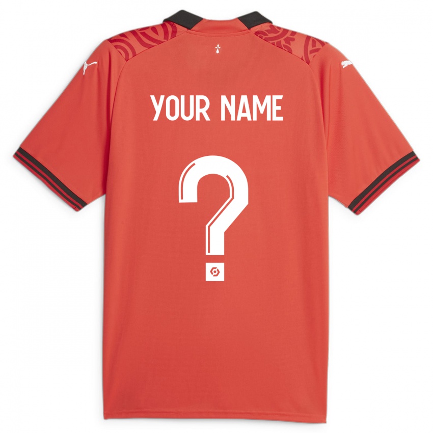 Criança Camisola Seu Nome #0 Vermelho Principal 2023/24 Camisa