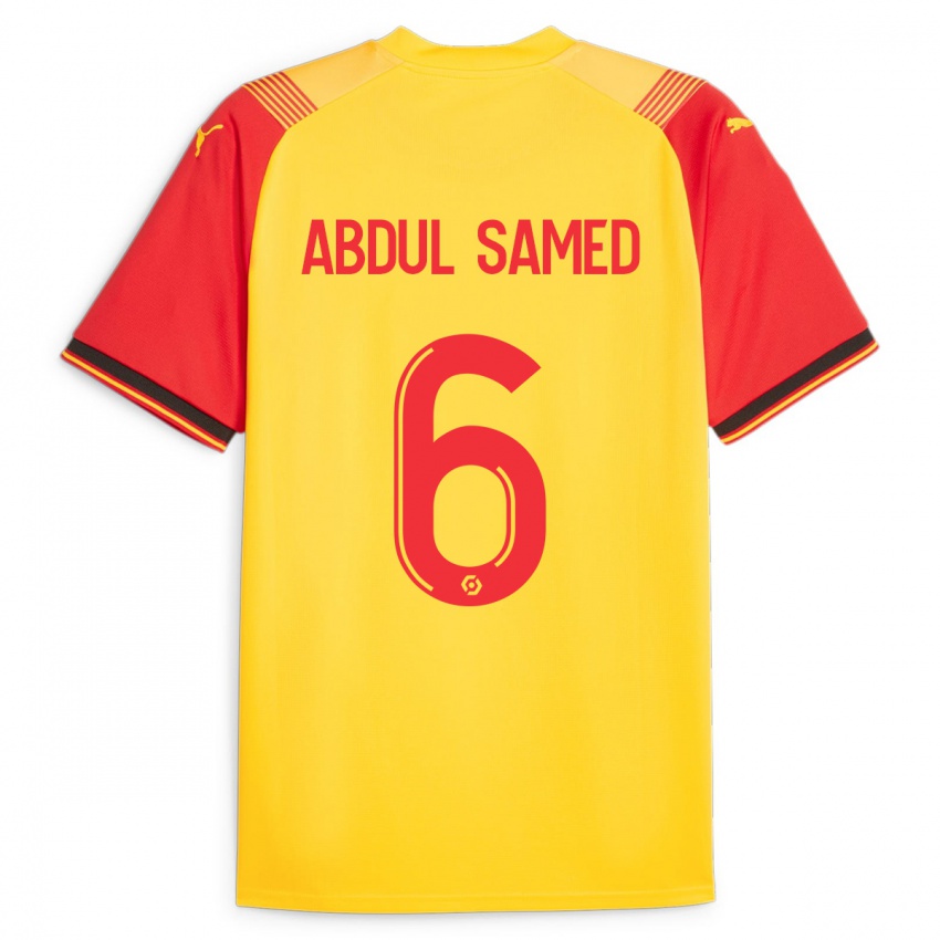 Criança Camisola Salis Abdul Samed #6 Amarelo Principal 2023/24 Camisa