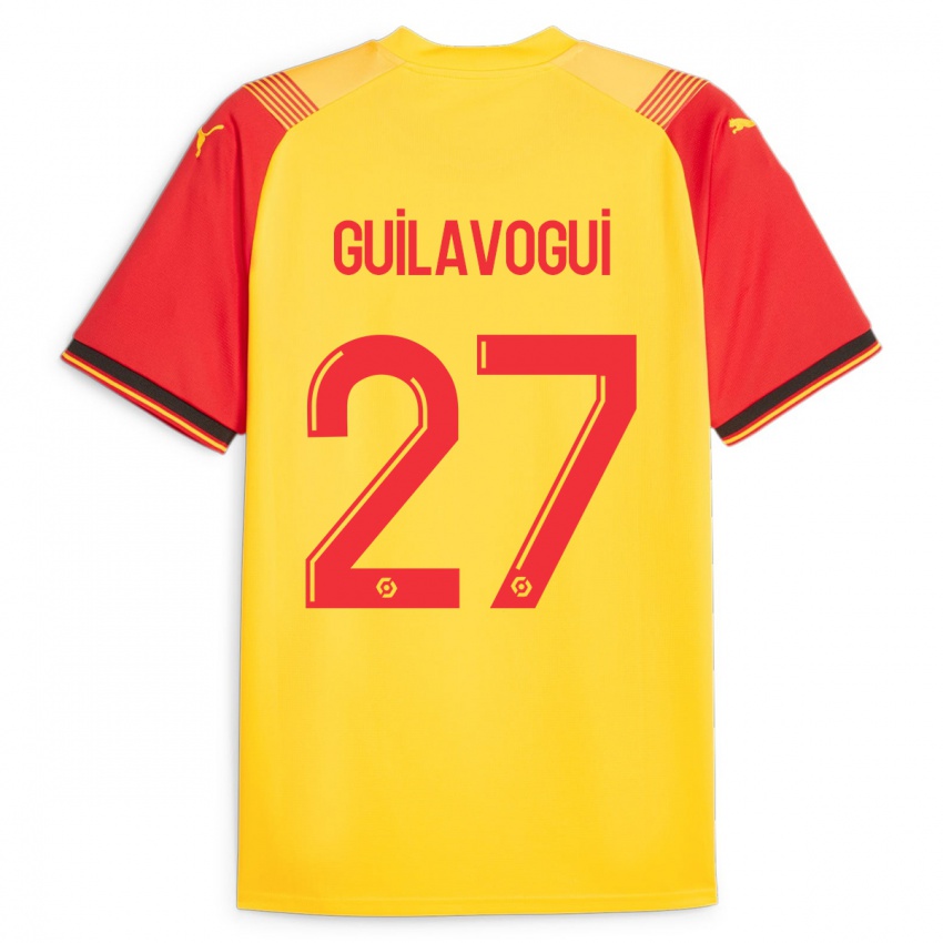 Criança Camisola Morgan Guilavogui #27 Amarelo Principal 2023/24 Camisa