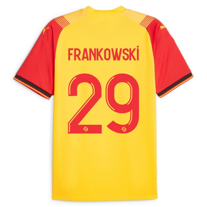 Criança Camisola Przemyslaw Frankowski #29 Amarelo Principal 2023/24 Camisa