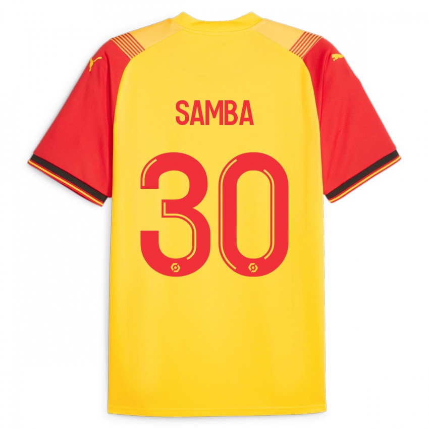 Criança Camisola Brice Samba #30 Amarelo Principal 2023/24 Camisa