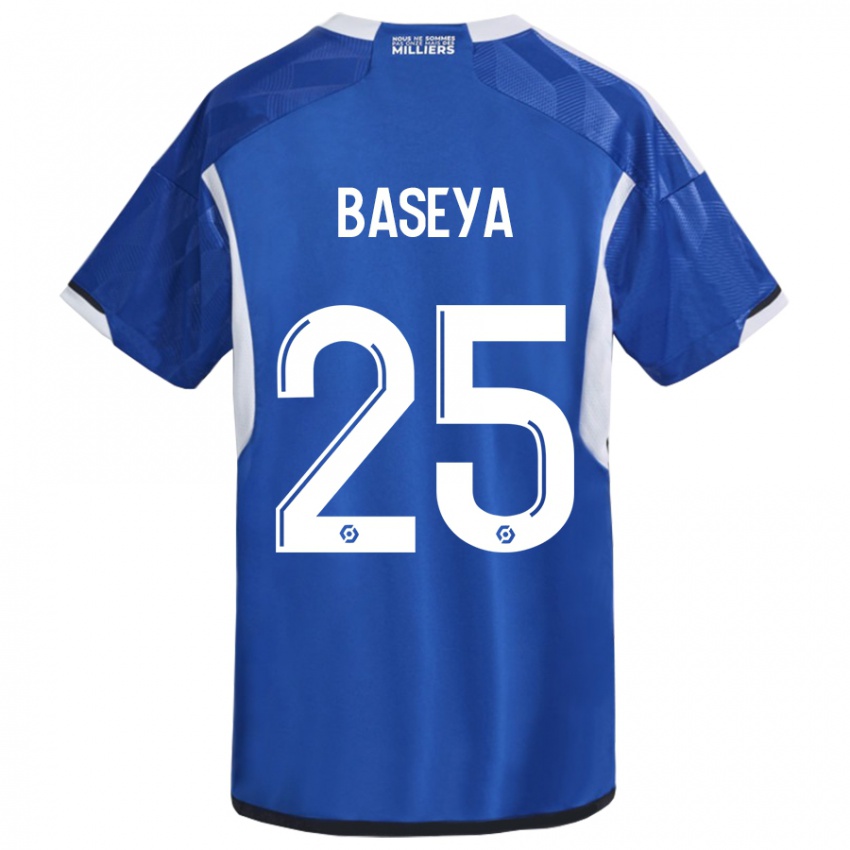 Criança Camisola Steven Baseya #25 Azul Principal 2023/24 Camisa