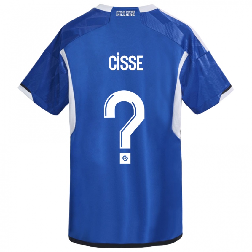 Criança Camisola Louis Cisse #0 Azul Principal 2023/24 Camisa