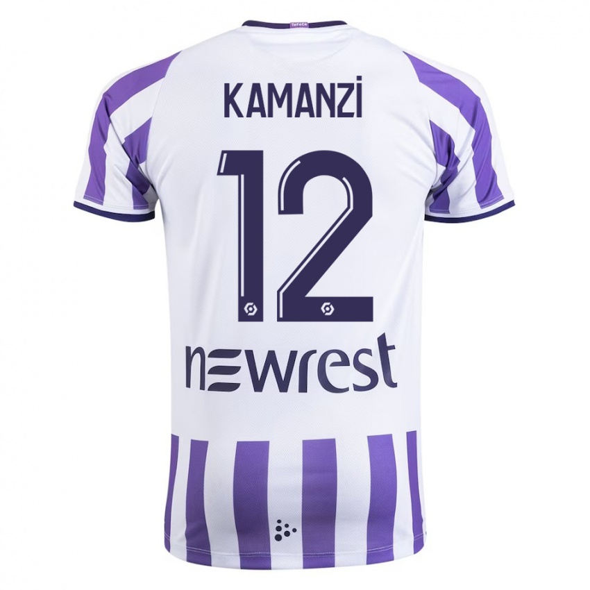 Criança Camisola Warren Kamanzi #12 Branco Principal 2023/24 Camisa