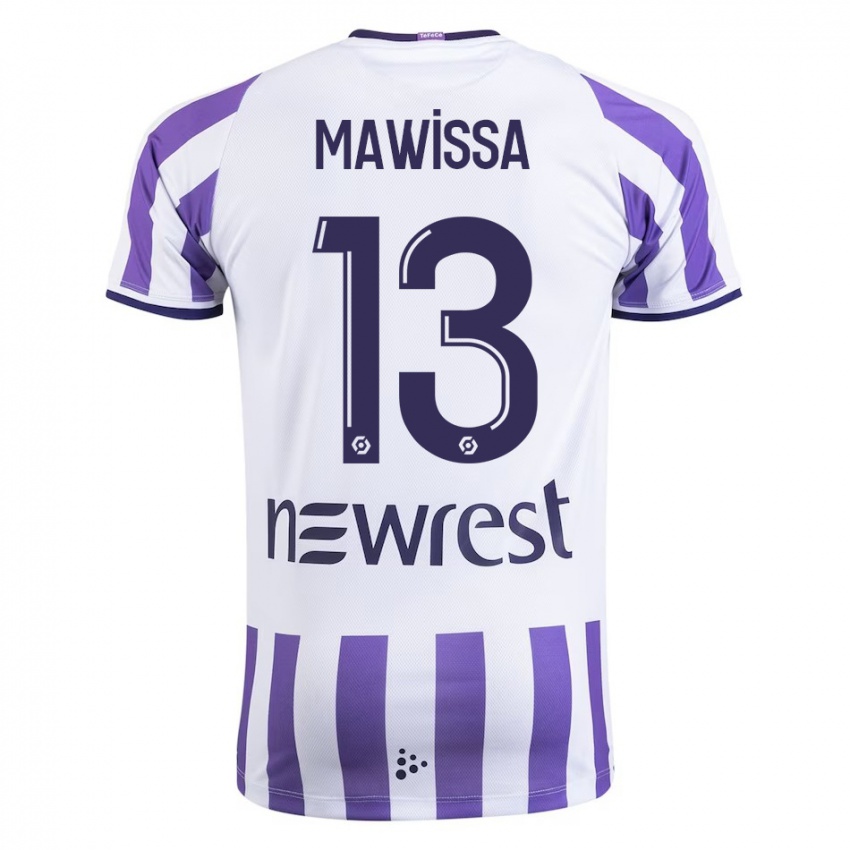 Criança Camisola Christian Mawissa Elebi #13 Branco Principal 2023/24 Camisa