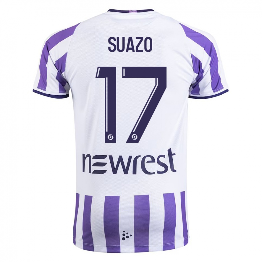 Criança Camisola Gabriel Suazo #17 Branco Principal 2023/24 Camisa