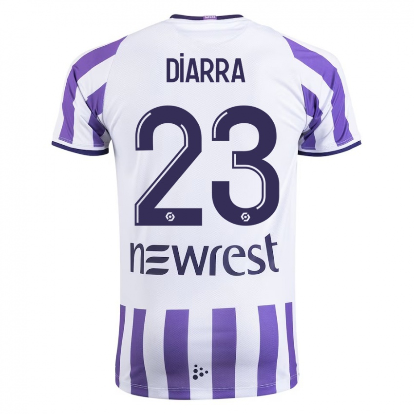 Criança Camisola Moussa Diarra #23 Branco Principal 2023/24 Camisa