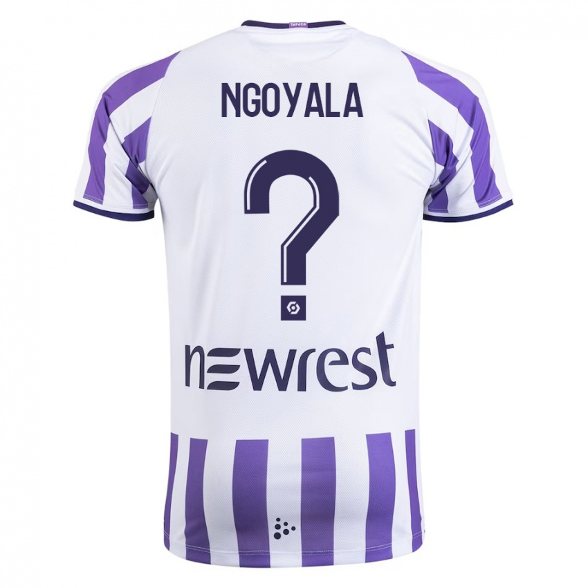 Criança Camisola Frédéric Efuele Ngoyala #0 Branco Principal 2023/24 Camisa