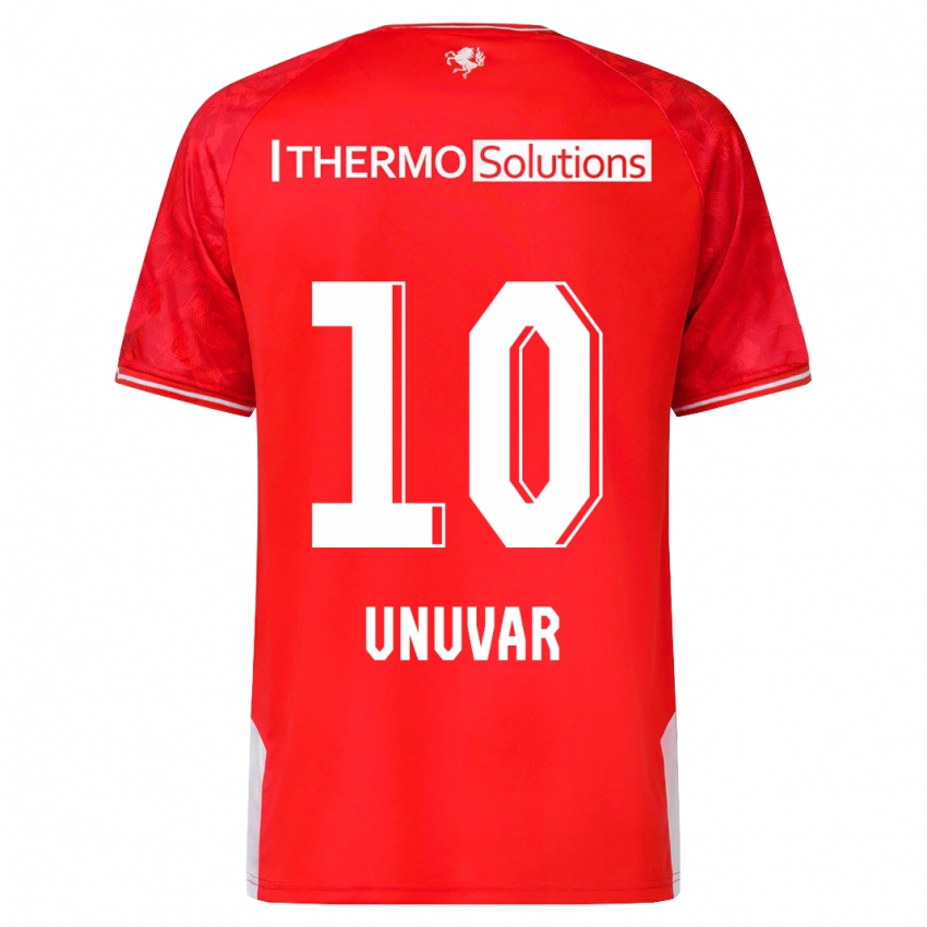 Criança Camisola Naci Ünüvar #10 Vermelho Principal 2023/24 Camisa