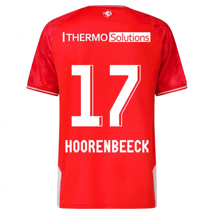 Criança Camisola Alec Van Hoorenbeeck #17 Vermelho Principal 2023/24 Camisa