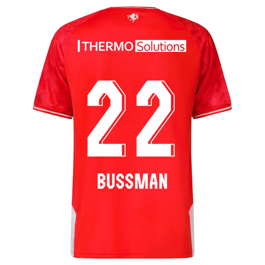 Criança Camisola Fiene Bussman #22 Vermelho Principal 2023/24 Camisa