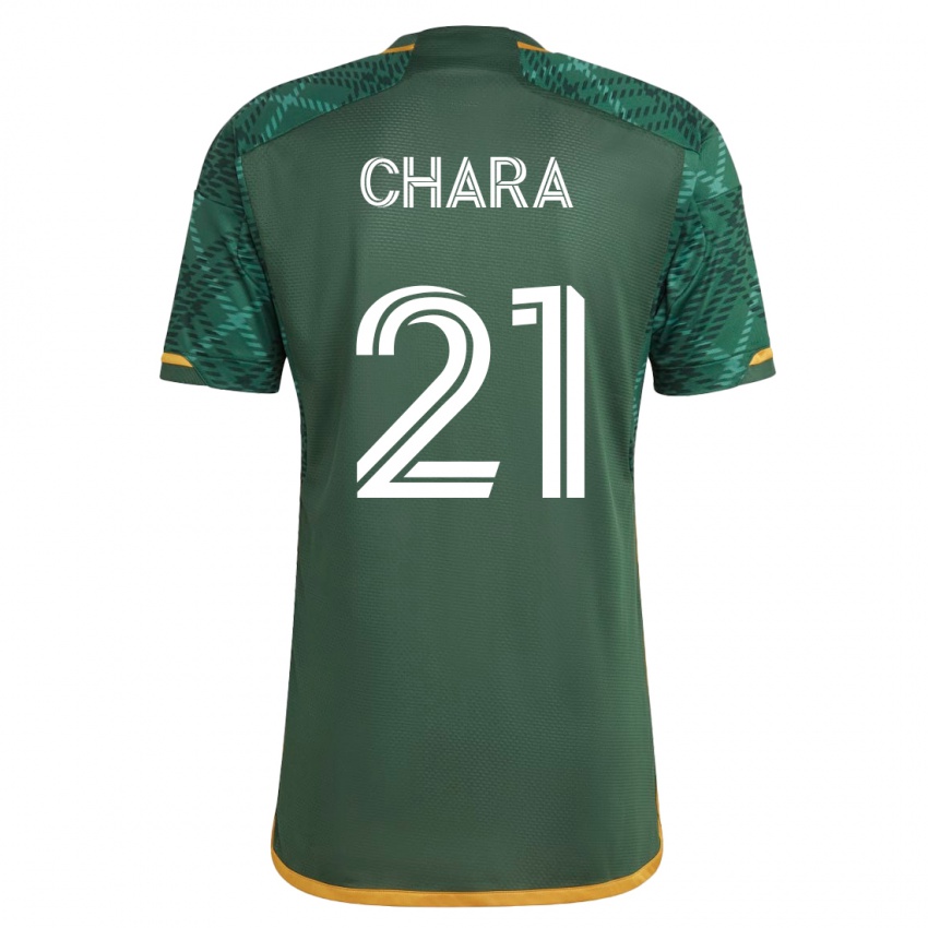 Criança Camisola Diego Chará #21 Verde Principal 2023/24 Camisa