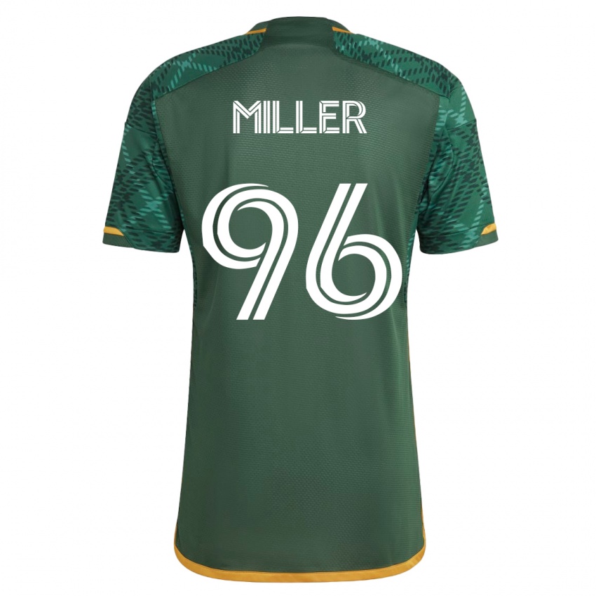 Criança Camisola Carver Miller #96 Verde Principal 2023/24 Camisa