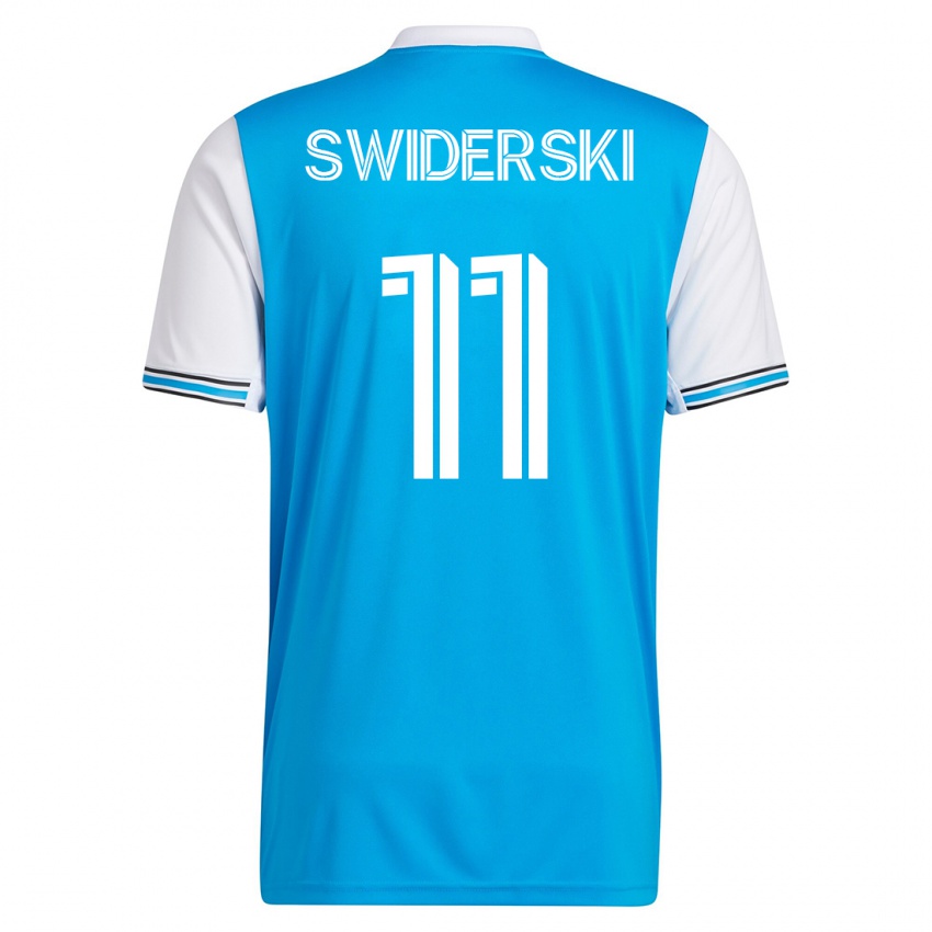 Criança Camisola Karol Swiderski #11 Azul Principal 2023/24 Camisa