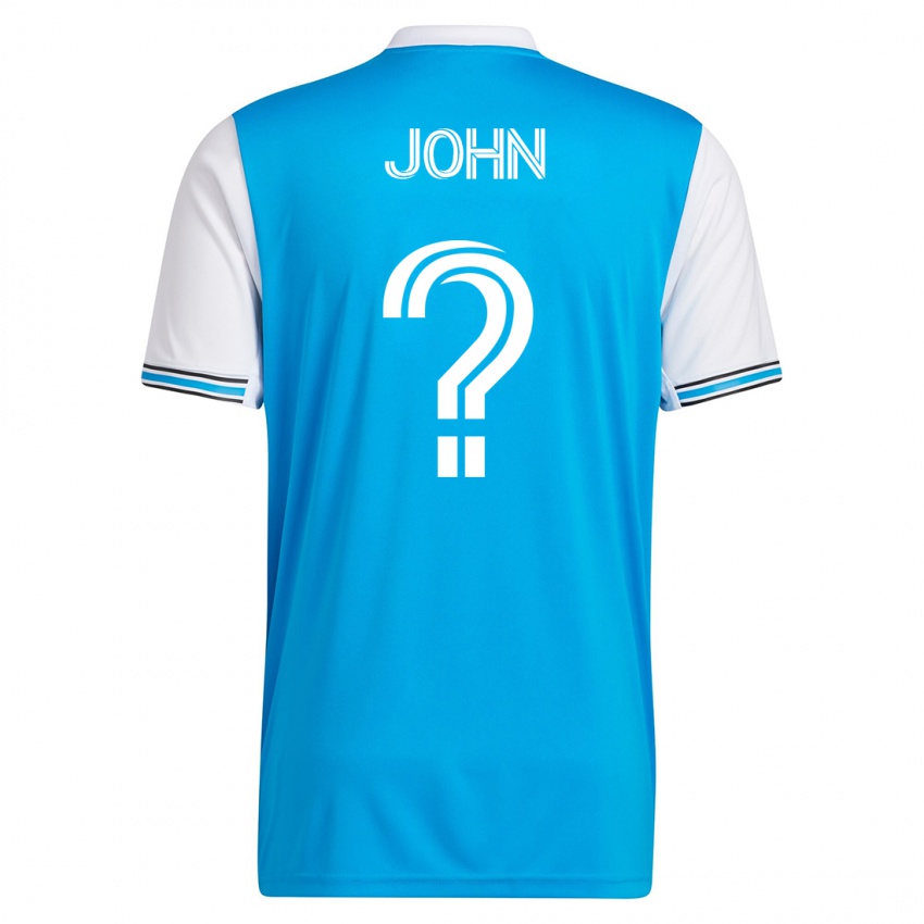 Criança Camisola Aron John #0 Azul Principal 2023/24 Camisa
