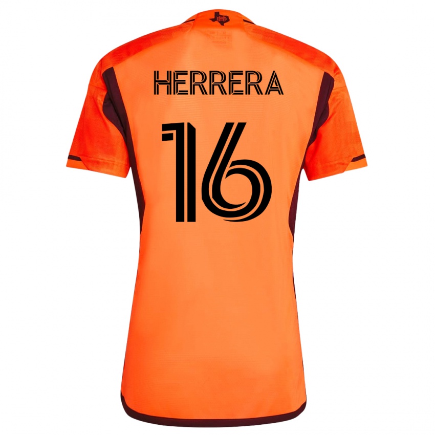 Criança Camisola Hector Herrera #16 Laranja Principal 2023/24 Camisa