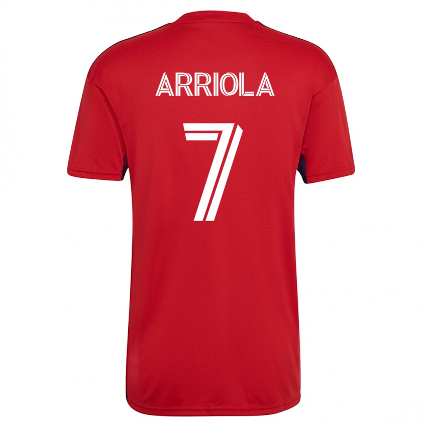 Criança Camisola Paul Arriola #7 Vermelho Principal 2023/24 Camisa