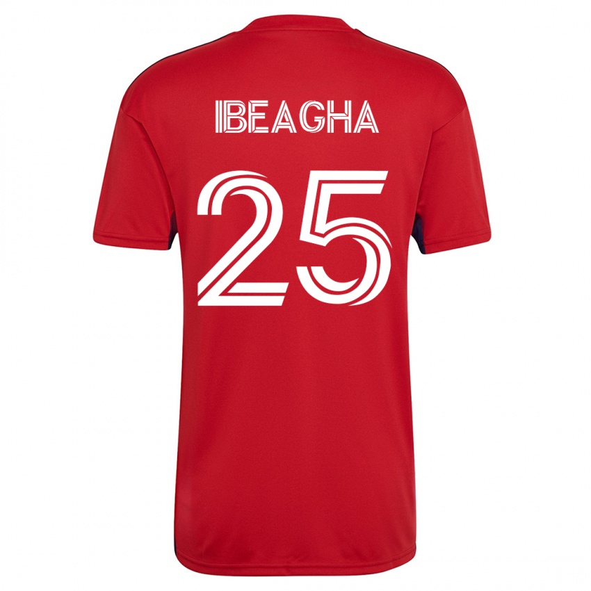 Criança Camisola Sebastien Ibeagha #25 Vermelho Principal 2023/24 Camisa