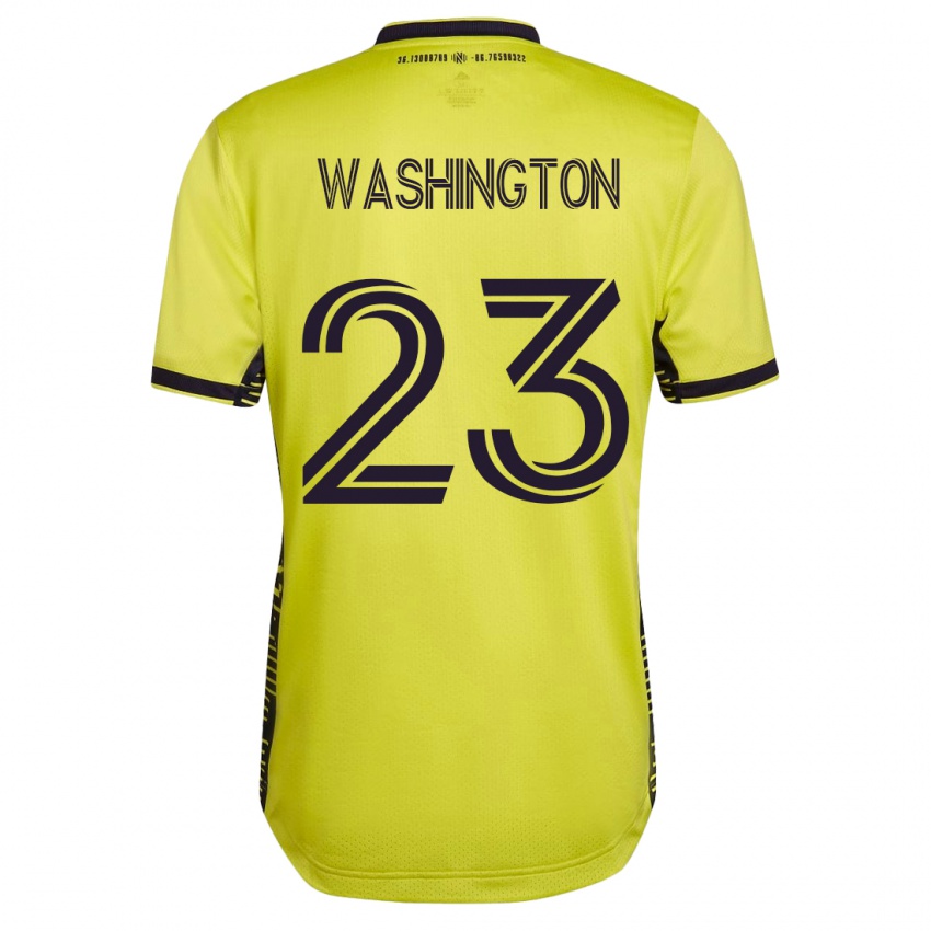 Criança Camisola Taylor Washington #23 Amarelo Principal 2023/24 Camisa