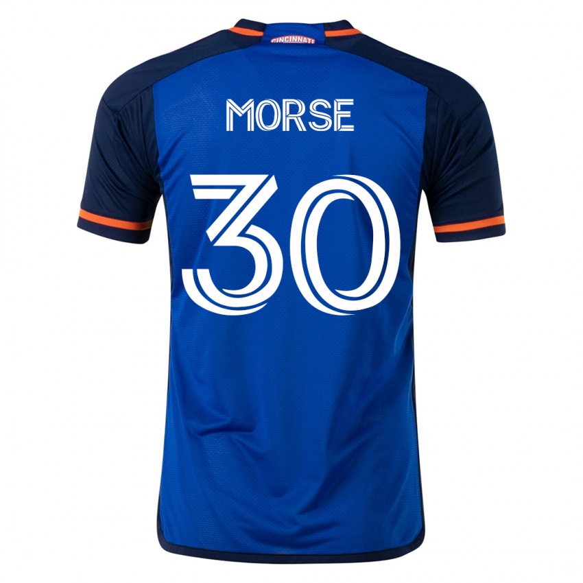 Criança Camisola Hunter Morse #30 Azul Principal 2023/24 Camisa