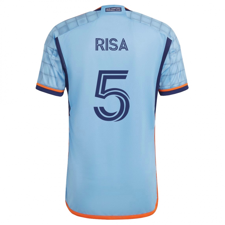 Criança Camisola Birk Risa #5 Azul Principal 2023/24 Camisa