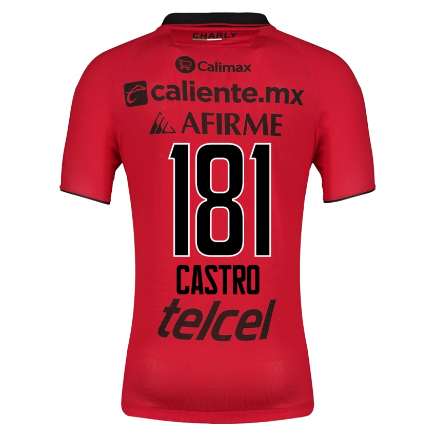 Criança Camisola José Castro #181 Vermelho Principal 2023/24 Camisa