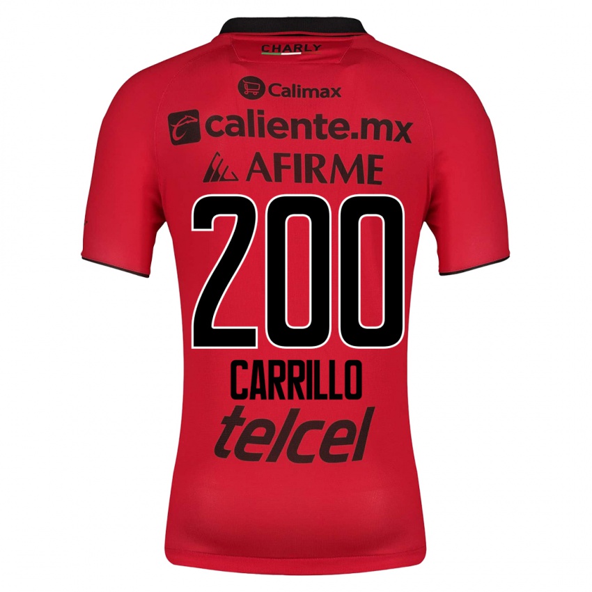 Criança Camisola Manuel Carrillo #200 Vermelho Principal 2023/24 Camisa