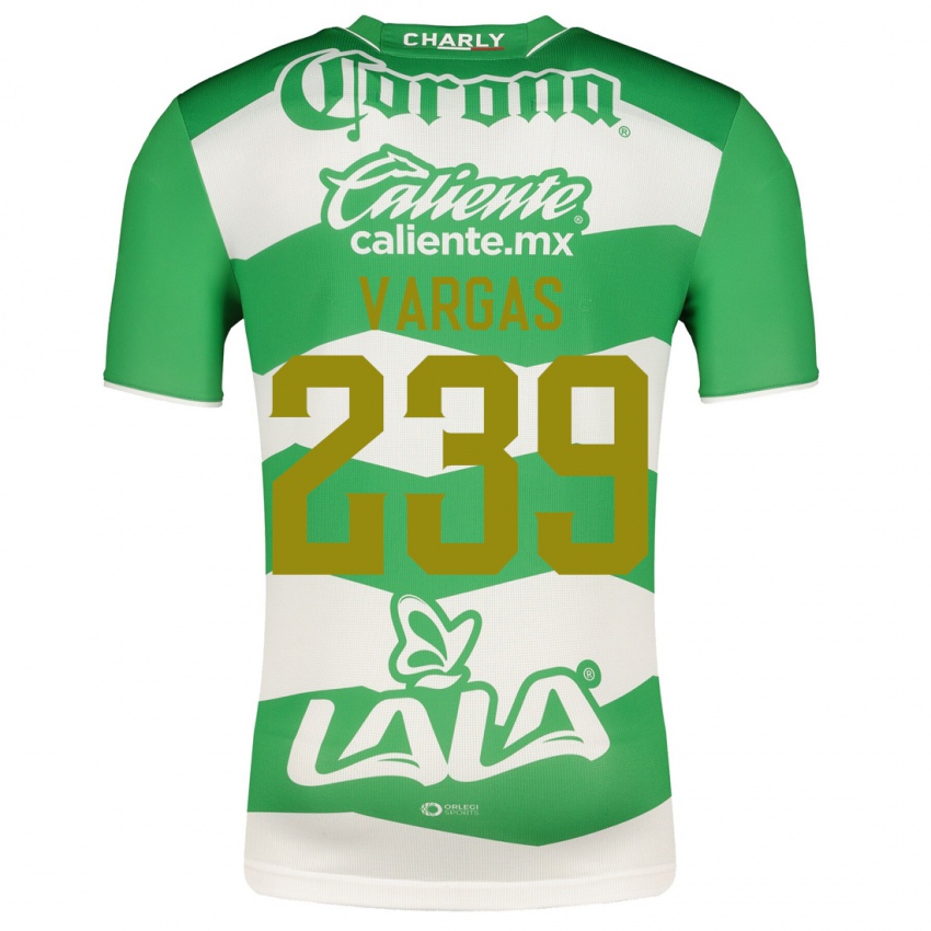 Criança Camisola Diego Vargas #239 Verde Principal 2023/24 Camisa