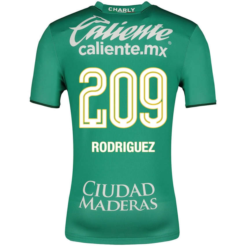 Criança Camisola Víctor Rodríguez #209 Verde Principal 2023/24 Camisa