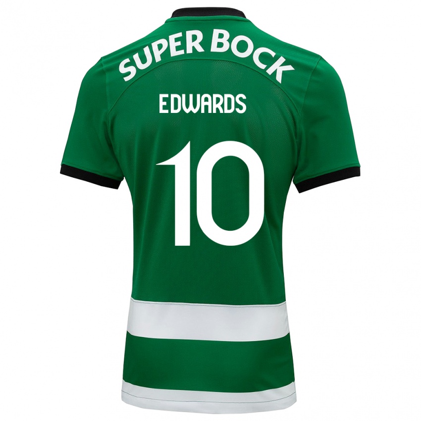 Criança Camisola Marcus Edwards #10 Verde Principal 2023/24 Camisa