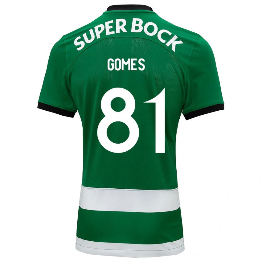 Criança Camisola Salvador Gomes #81 Verde Principal 2023/24 Camisa