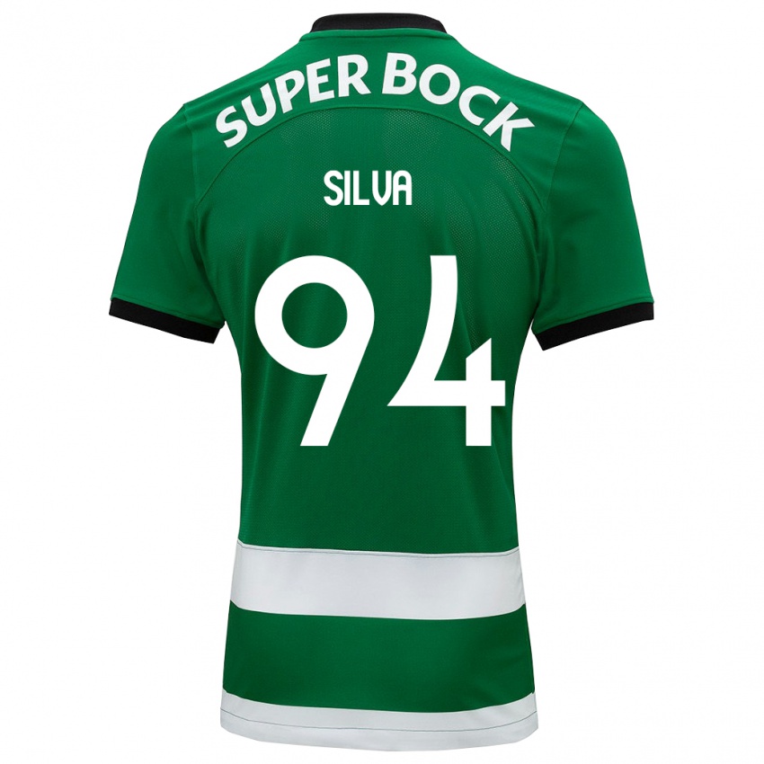 Criança Camisola Pedro Silva #94 Verde Principal 2023/24 Camisa