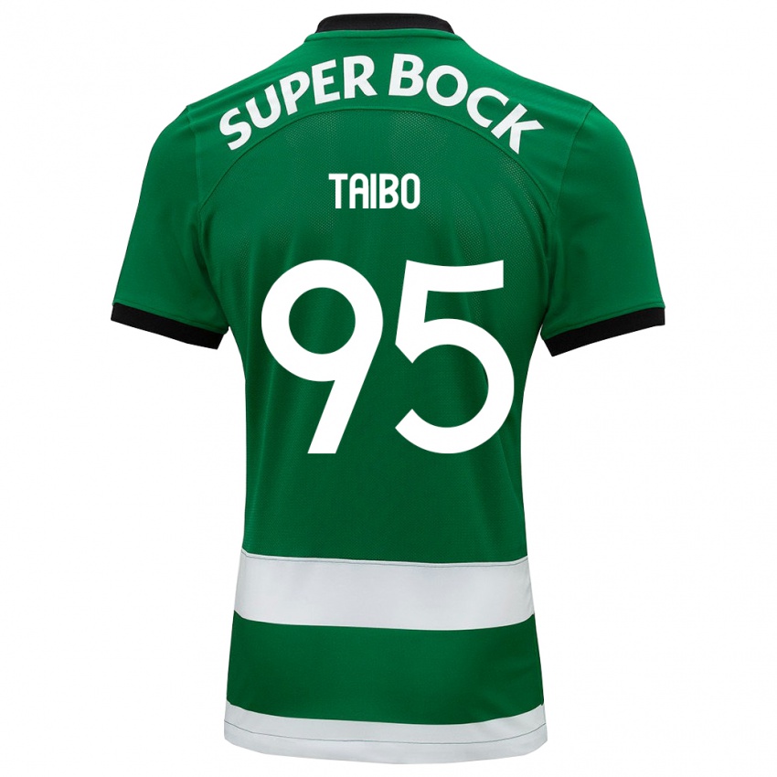 Criança Camisola Lucas Taibo #95 Verde Principal 2023/24 Camisa