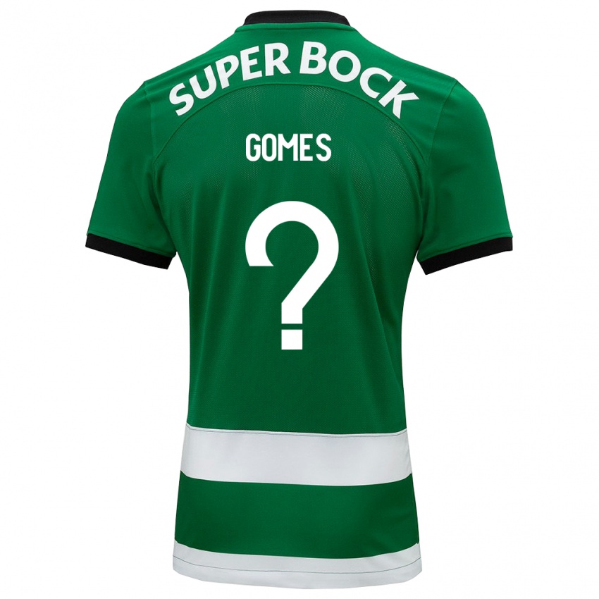 Criança Camisola Luís Gomes #0 Verde Principal 2023/24 Camisa