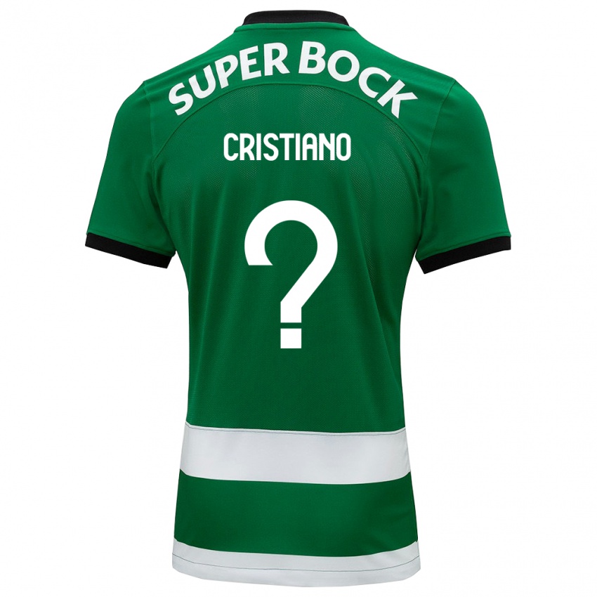 Criança Camisola José Cristiano #0 Verde Principal 2023/24 Camisa