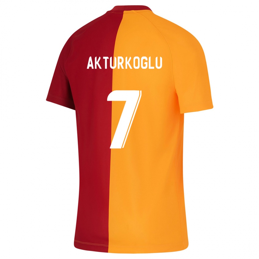 Criança Camisola Kerem Aktürkoğlu #7 Laranja Principal 2023/24 Camisa