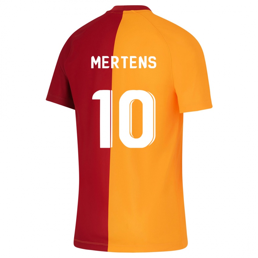 Criança Camisola Dries Mertens #10 Laranja Principal 2023/24 Camisa