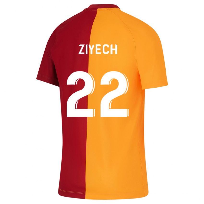 Criança Camisola Hakim Ziyech #22 Laranja Principal 2023/24 Camisa