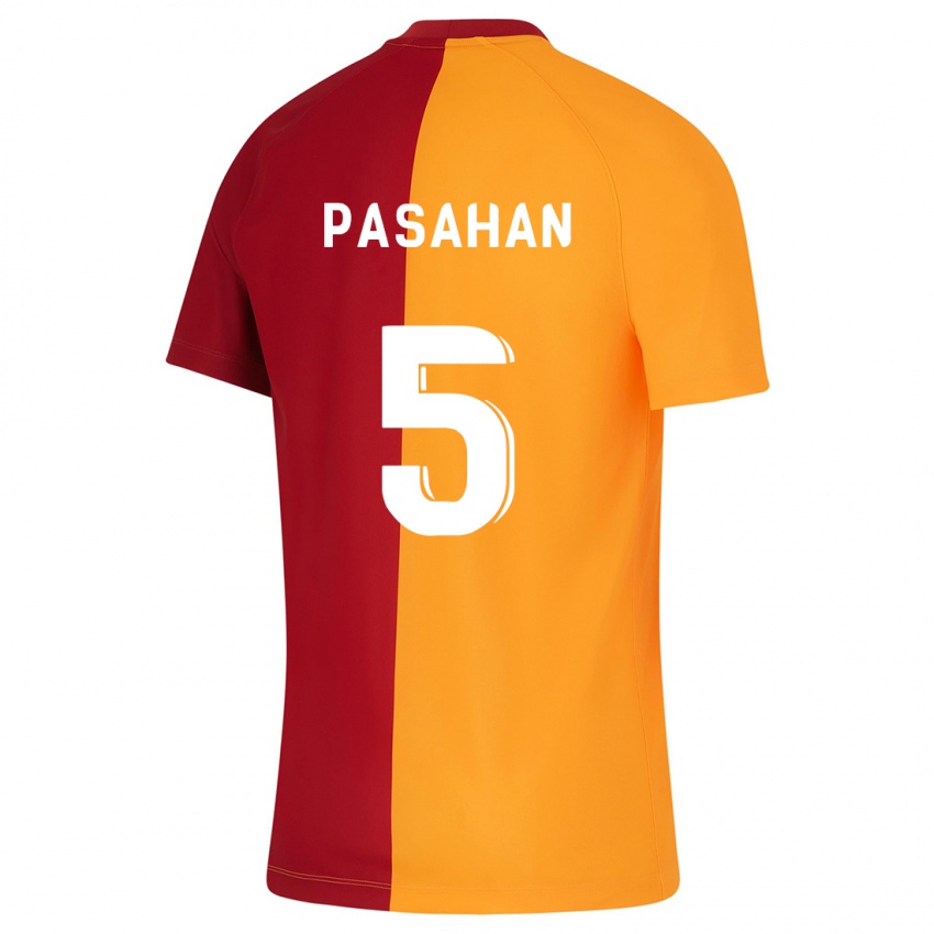 Criança Camisola Eren Pasahan #5 Laranja Principal 2023/24 Camisa