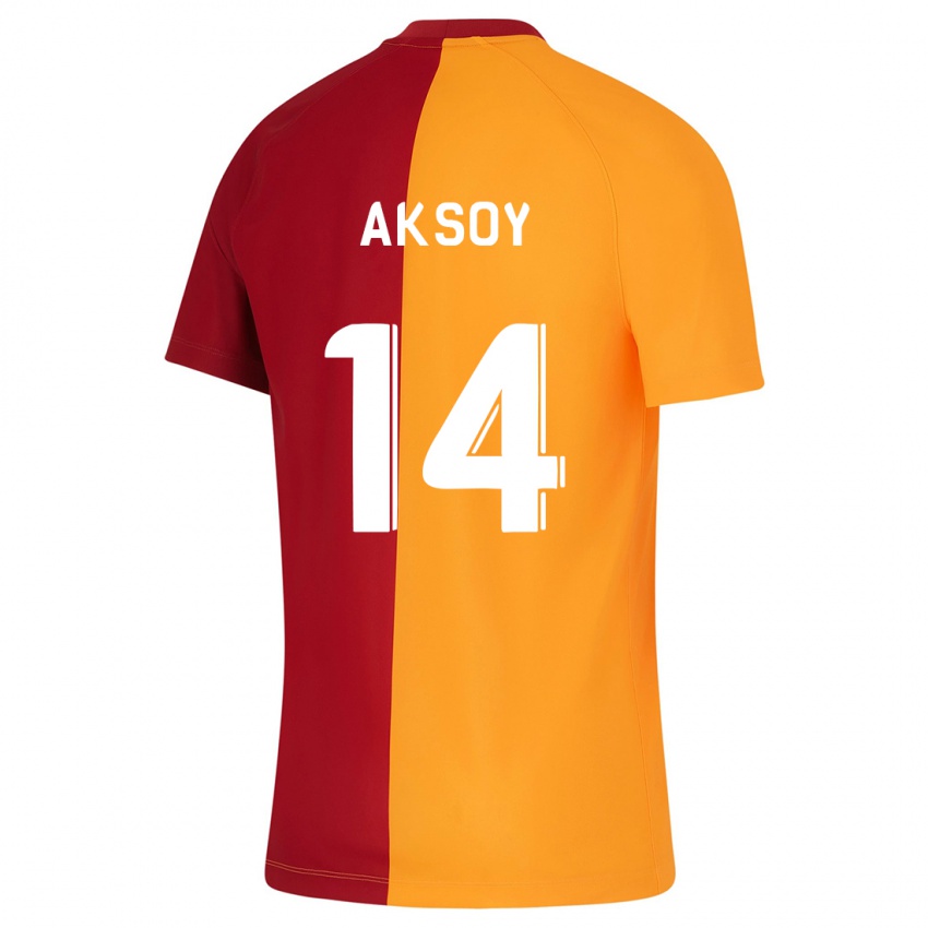 Criança Camisola Berkan Aksoy #14 Laranja Principal 2023/24 Camisa